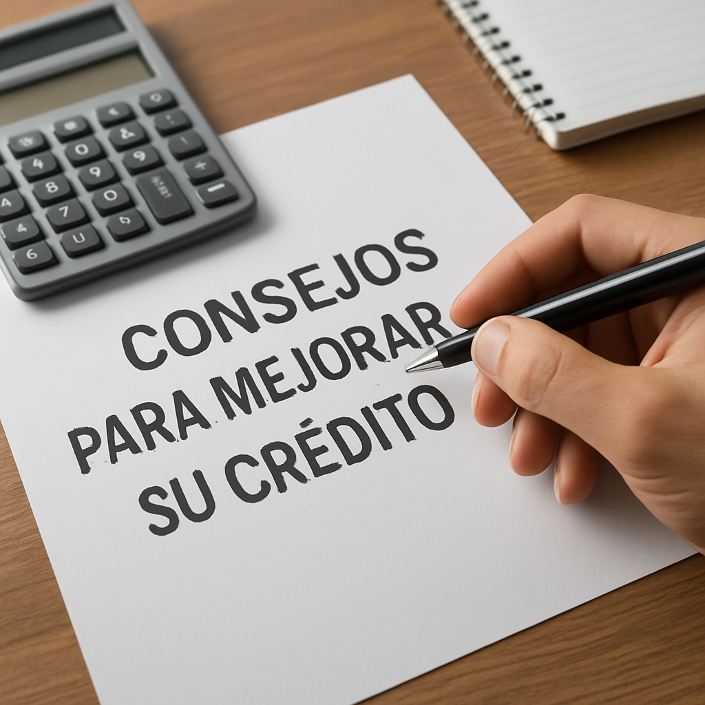 Consejos para mejorar su crédito